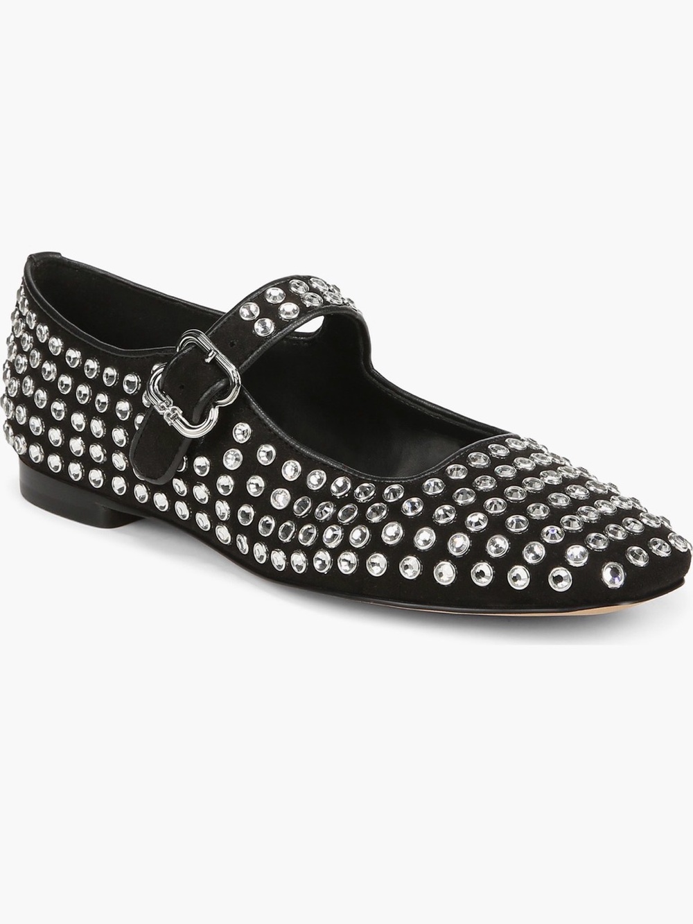 Sam Edelman Black Studded Mary Jane Loafers